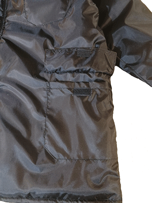 куртка для охраны с накладными боковыми карманами на липучке